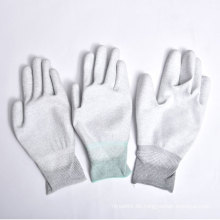 Nylon / Polyester Handschuhe PU Beschichtung auf Palm und Fingern mit Ce